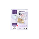 Etui De Protection Pour Carte Crédit Ou Carte De Visite Pvc Lisse 20/100e - Cristal - X 10 - Exacompta