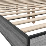 vidaXL Cadre de lit sans matelas sonoma gris 140x200 cm
