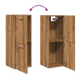 vidaXL Armoire de salle de bain suspendue chêne artisanal 30x30x80 cm