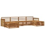 vidaXL Ensemble de canapés d'extérieur 6 pc Bois d'Acacia Massif