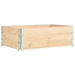 vidaXL Jardinières surélevées 3 Pièces 50x150 cm Bois de pin solide
