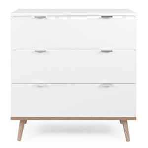Finori Commode Göteborg 1 Blanc et chêne Sonoma