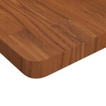 vidaXL Dessus de table carré Marron foncé 70x70x4cm Bois chêne traité
