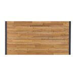 Table restaurant en acier & acacia - bolero -  -  1800x900x740mm
