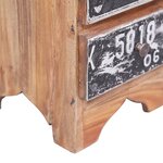 vidaXL Table de chevet 30 x 30 x 51 cm Bois de récupération massif