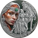 Pièce de monnaie en Argent 2000 Francs g 62.2 (2 oz) Millésime 2025 Femina Bellator CELTIC