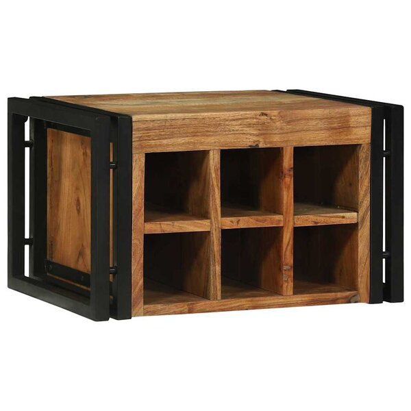 vidaXL Étagère à vin 46 x 35 x 27.5 cm Bois d'acacia massif