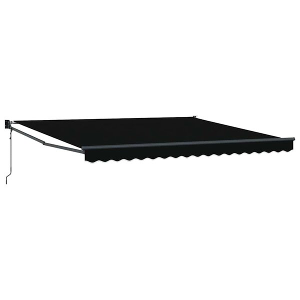 vidaXL Auvent Rétractable Noir 400 × 300 cm Polyester