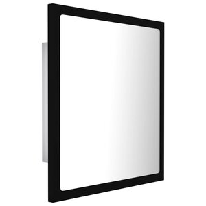 Miroir à led de salle de bain 40 x 8 5 x 37 cm acrylique noir 02_0006995