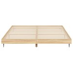 vidaXL Cadre de lit sans matelas chêne sonoma 120x200 cm