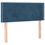 vidaXL Sommier à lattes de lit avec matelas LED Bleu foncé 120x200 cm