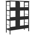 vidaXL Étagère Chêne noir 82 x 32 x 112 cm Bois d'ingénierie