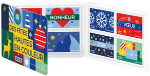 Carnet de 12 timbres - Des fêtes hautes en couleur - Lettre verte