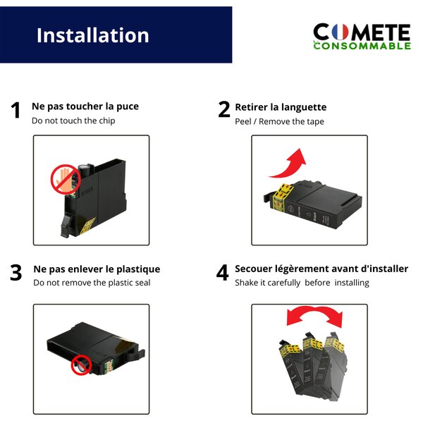 Cartouches d'encre CLI-581 PGI-580 XXL compatibles pour Canon Pixma