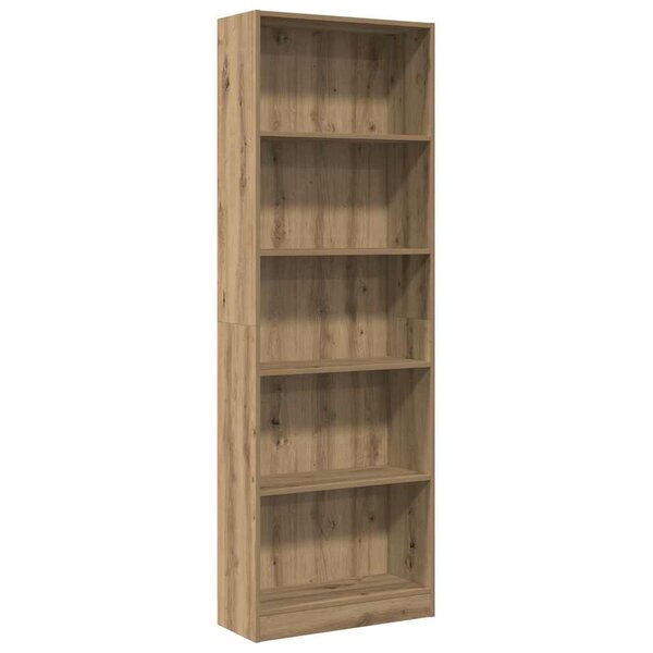 vidaXL Bibliothèque Chêne Artisian 60x24x176 cm Bois d'ingénierie