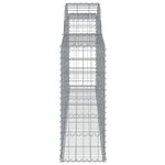 vidaXL Paniers à gabions arqués 15 Pièces 300x30x80/100 cm fer galvanisé
