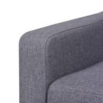 vidaXL Fauteuil gris tissu