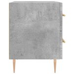 vidaXL Tables de chevet 2Pièces gris béton 40x35x47 5cm bois d’ingénierie