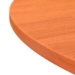 vidaXL Dessus de table rond cire marron Ø90x2 5 cm bois de pin massif