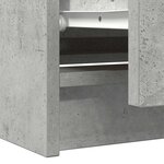 vidaXL Meuble TV gris béton 100x35x54 cm bois d'ingénierie