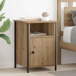 vidaXL Cabinet de chevet 2 Pièces Chêne artisanal 40 x 42 x 60 cm