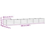 vidaXL Jardinière Vert 480 x 80 x 45 cm Acier