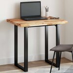 vidaXL Dessus de table rectangulaire 80x60x4 cm bois massif d'acacia