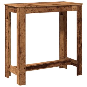 vidaXL Table de bar vieux bois 102x50x103 5 cm bois d'ingénierie