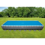 Intex Couverture solaire de piscine bleu 960x466 cm polyéthylène