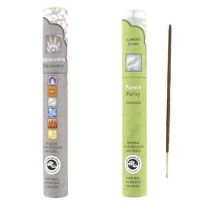30 bâtonnets d'encens ayurvédique Pureté & Découverte