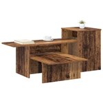 vidaXL Table console Bois ancien 91 5 x 35 x 38 5 cm Bois d'ingénierie