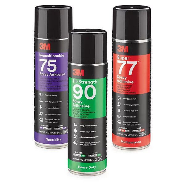 Colle aérosol industrielle multi-usage 3M multi-usage (colis de 2)