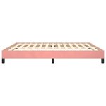 VidaXL Cadre de lit sans matelas rose 180x200 cm velours