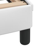 vidaXL Lit avec matelas Dover blanc 200x200 cm similicuir