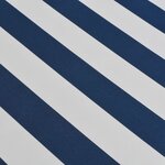 vidaXL Auvent pliable manuel 400 cm Bleu/blanc