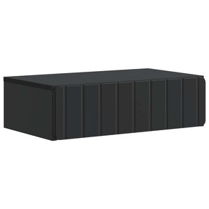 vidaXL Table d'appoint murale Noir 59 x 34 5 x 17 cm Bois d'ingénierie