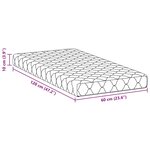 vidaXL Matelas Blanc 120 x 60 cm Mousse