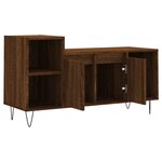 vidaXL Meuble TV Chêne marron 100x35x55 cm Bois d'ingénierie