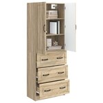 vidaXL Ensemble de Meubles 2 Pièces Chêne Sonoma 66 x 34 5 x 87 cm