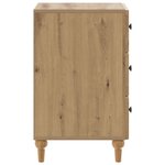 vidaXL Cabinet de chevet Chêne artisanal 43 x 41 x 66 5 cm
