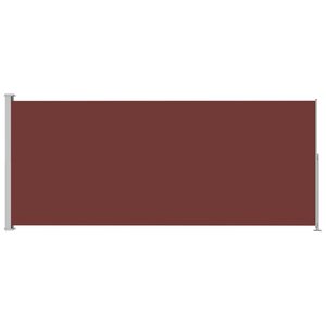 Vidaxl auvent latéral rétractable de patio 220x500 cm marron