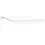 Auvent rétractable automatique vidaXL blanc 350x250 cm
