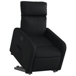 vidaXL Fauteuil inclinable Noir Similicuir