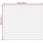 vidaXL Couverture lestée Crème clair 200x220 cm 13 kg Tissu