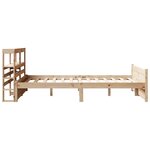 vidaXL Cadre de lit avec tête de lit sans matelas 160x200 cm