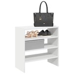 vidaXL Étagères à chaussures 2 Pièces empilable blanc 60x30x30 5 cm