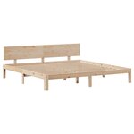 vidaXL Cadre de lit avec tiroirs sans matelas 200x200 cm