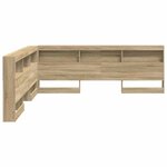 vidaXL Tête de lit de rangement Chêne sonoma 180 cm Bois d'ingénierie