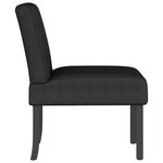 vidaXL Fauteuil sans accoudoirs noir tissu