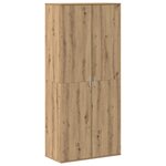 vidaXL Haut de Mobilier avec étagère chêne artisanal 80 x 39 x 178 cm